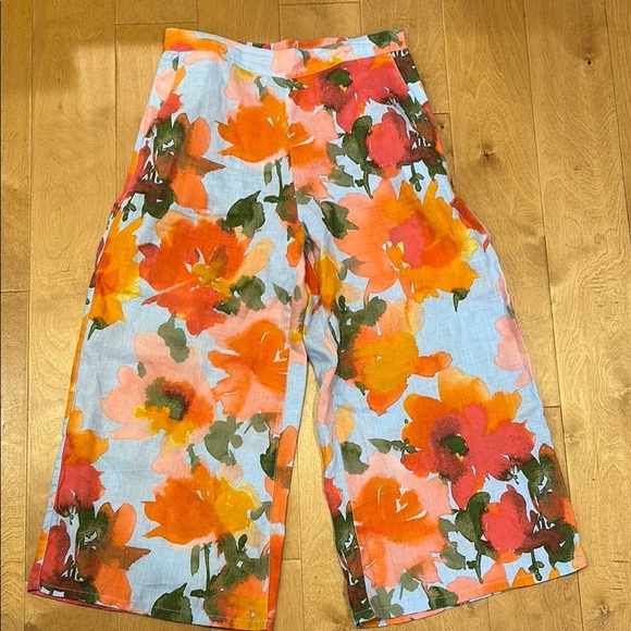 Joie Floral Ankle Pants - Multicolor - Picture 1 of 3